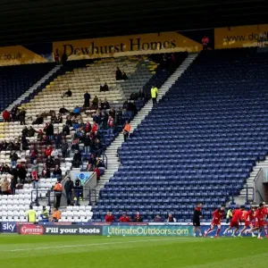 Bristol City Fans Gather for Pre-Match Warm-Up at Deepdale (Preston North End vs. Bristol City, Sky Bet Championship) Bristol City Fans Gather for Pre-Match Warm-Up at Deepdale (Preston North End vs. Bristol City, Sky Bet Championship)
