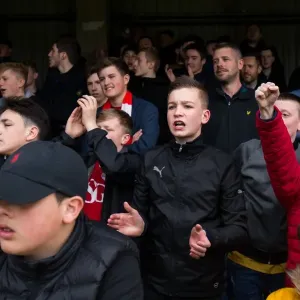 Bristol City Fans at Griffin Park, 01-04-2017 (Brentford vs. Bristol City, Sky Bet EFL Championship)