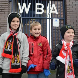 Bristol City Fans Print at The Hawthorns FA Cup Match