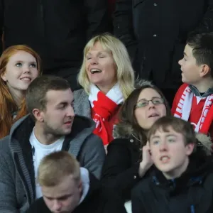 Bristol City Fans at Huddersfield Town's St John Smiths Stadium, Sky Bet Championship Match Bristol City Fans at Huddersfield Town's St John Smiths Stadium, Sky Bet Championship Match