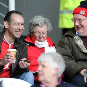 Bristol City Fans at KC Stadium During Hull City Match, Sky Bet Championship (April 2016)