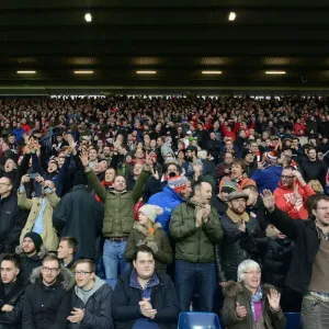 Bristol City Fans Print at The Hawthorns