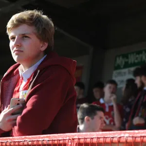 Bristol City Fan's Passionate Moment at Crawley Town's Broadfield Stadium (07.03.15)