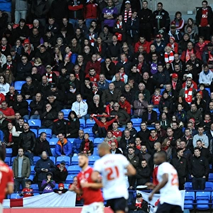Bristol City Fans Passionate Support at Bolton Wanderers, Sky Bet Championship (November 7, 2015)