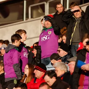 Bristol City Fans Print at Doncaster Rovers FA Cup Match Bristol City Fans Print at Doncaster Rovers FA Cup Match