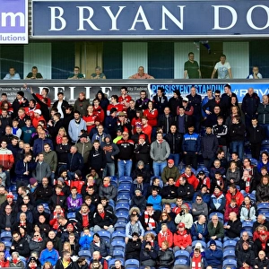Bristol City Fans Passionate Support at Ewood Park during Sky Bet Championship Match, April 2016
