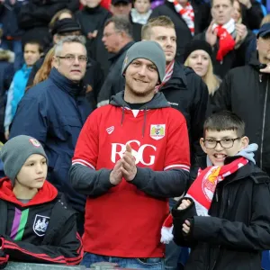 Bristol City Fans Passionate Support Print at The Hawthorns