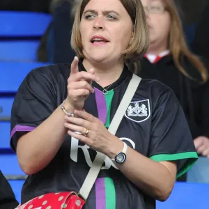 Bristol City Fan's Passionate Support at Ipswich Town vs. Bristol City, Sky Bet Championship (September 2015)