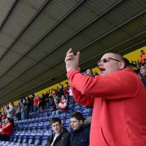 Bristol City Fan's Passionate Support Print, Deepdale Stadium