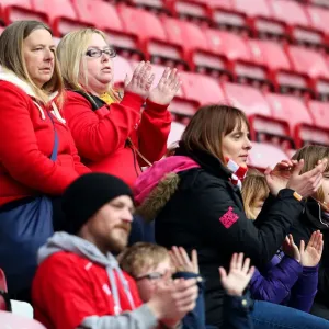 Bristol City Fans Passionate Support at Wigan Athletic vs. Bristol City, Sky Bet Championship (March 11, 2017)