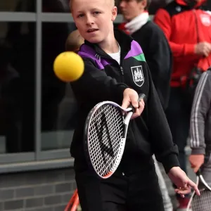 Bristol City Fans Play Tennis Before Ashton Gate Showdown vs. MK Dons Bristol City Fans Play Tennis Before Ashton Gate Showdown vs. MK Dons