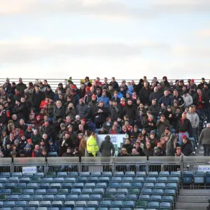 Bristol City Fans Print at Priestfield Stadium Bristol City Fans Print at Priestfield Stadium