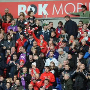 Bristol City Fans Rally at Bolton Wanderers Macron Stadium during Sky Bet Championship Match Bristol City Fans Rally at Bolton Wanderers Macron Stadium during Sky Bet Championship Match