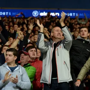 Bristol City Fans Rally Print at Cardiff City Stadium Bristol City Fans Rally Print at Cardiff City Stadium