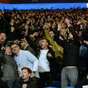 Bristol City Fans Rally Print at Cardiff City Stadium Bristol City Fans Rally Print at Cardiff City Stadium
