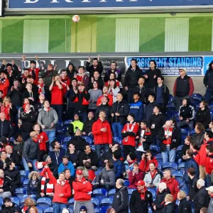 Bristol City Fans Rally at Ewood Park during Blackburn Rovers vs. Bristol City Championship Match, April 2016