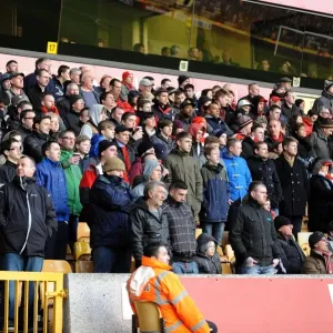 Bristol City Fans Rally at Molineux Stadium during Sky Bet League One Match: Wolves vs. Bristol City (January 2014)