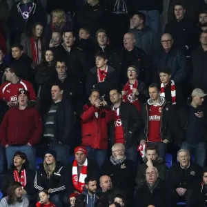 Bristol City Fans at Reading's Madejski Stadium, 2016 - Sky Bet Championship Match