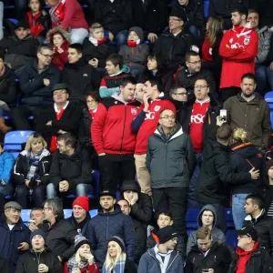 Bristol City Fans at Reading's Madejski Stadium during Sky Bet Championship Match, 2016