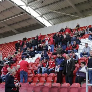Bristol City Fans Print at Rotherham United's New York Stadium, 2014