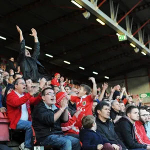 Bristol City Fans in Full Swing Print