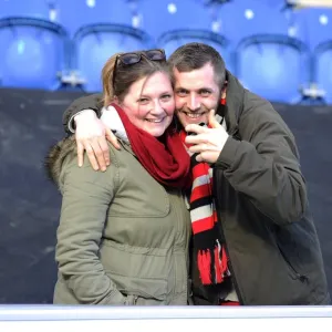 Bristol City Fans in Full Swing Print
