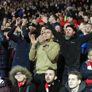 Bristol City Fans in Full Swing Print