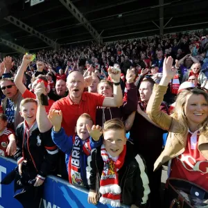 Bristol City Fans Thrilling Day: Chesterfield vs. Bristol City, Sky Bet League One (April 2015)