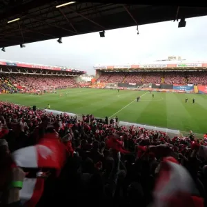 Bristol City Fans Wave 12,000 Scarfs Print Bristol City Fans Wave 12,000 Scarfs Print