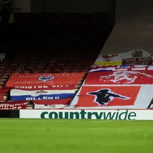 Bristol City Fans Waving Flags Print Bristol City Fans Waving Flags Print