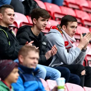 Bristol City Fans at Wigan Athletic vs. Bristol City Championship Match, 11/03/2017