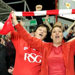 Bristol City Fans Go Wild: Joe Bryan Scores the Winning Goal Against Swindon Town, April 2015 Bristol City Fans Go Wild: Joe Bryan Scores the Winning Goal Against Swindon Town, April 2015