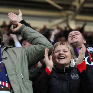 Bristol City Fans Go Wild: Nathan Baker Scores the Winning Goal Against Charlton Athletic, 26/12/2015, Ashton Gate Stadium Bristol City Fans Go Wild: Nathan Baker Scores the Winning Goal Against Charlton Athletic, 26/12/2015, Ashton Gate Stadium