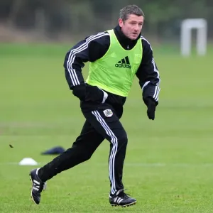 Bristol City FC: Assistant Manager Tony Docherty Conducts Training at Memorial Stadium (January 10, 2012)