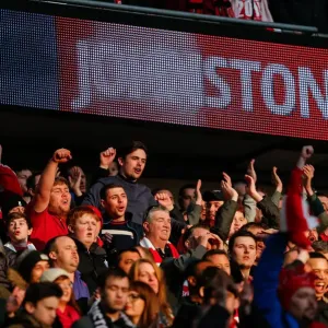 Bristol City FC Celebrates 2-0 Win Print