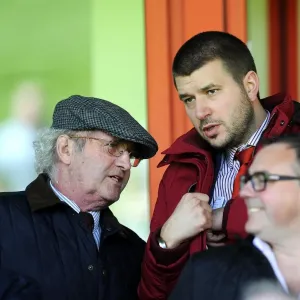 Bristol City FC Chairmen Keith Dawe and Jon Lansdown at Walsall's Banks Stadium Bristol City FC Chairmen Keith Dawe and Jon Lansdown at Walsall's Banks Stadium