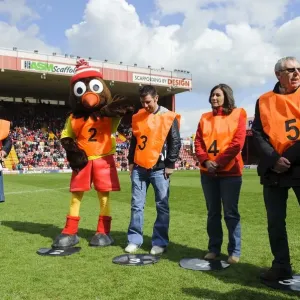 Bristol City FC: Community Foundation Prize Draw at Half Time vs. Huddersfield Town, npower Championship (27th April 2013)