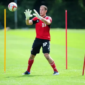 Bristol City FC: Dylan Castanheira in Action during Pre-Season Training