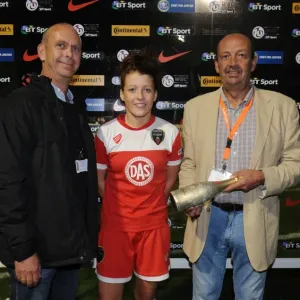 Bristol City FC: FA WSL Match - Man of the Match Presentation to Arsenal Ladies Player (Dougie Allward/JMP, 20/09/2014)