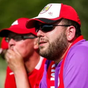 Bristol City FC Fans in Action: Pre-season Friendly Against Bristol Manor Farm, 2017