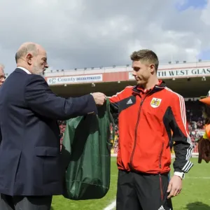 Bristol City FC Half Time Prize Draw at Ashton Gate: Winning Moment in npower Championship Match against Huddersfield Town