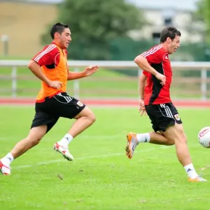 Bristol City FC: Ivan Sproule in Deep Focus during Training Bristol City FC: Ivan Sproule in Deep Focus during Training
