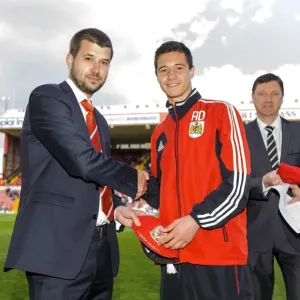 Bristol City FC: Jon Lansdown Honors Young Players with Wales Age Group Caps at Ashton Gate, 2013