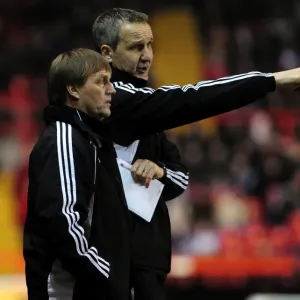 Bristol City FC: Keith Milen and Steve Wigley Prepare for Swansea City Clash in Championship Match, 01/02/2011 - Ashton Gate Stadium