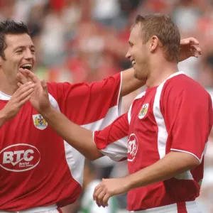 Bristol City FC: Lee Trundle in Top Form during Pre-Season Training Bristol City FC: Lee Trundle in Top Form during Pre-Season Training
