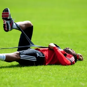 Bristol City FC: Liam Fontaine Prepares for Action during Pre-Season Training