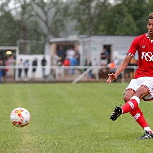 Bristol City FC: Lloyd Kelly in Action during Pre-Season Community Match vs. Brislington