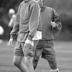 Bristol City FC: McCombe and Orr in Deep Focus during 07-08 Training