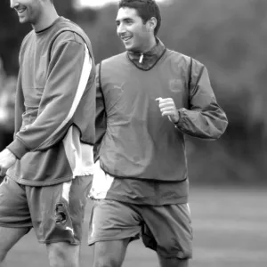 Bristol City FC: McCombe and Orr in Focus during 07-08 Training