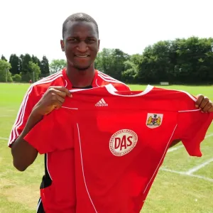 Bristol City FC Print: Kalifa Cisse at Pre-Season Training